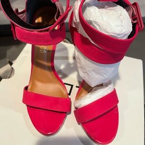 Aldo Strappy Hot Pink Heels